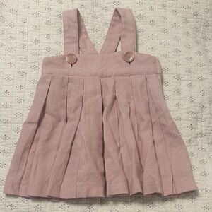 H&M Dusty Pink Pinafore Dress with Buttons